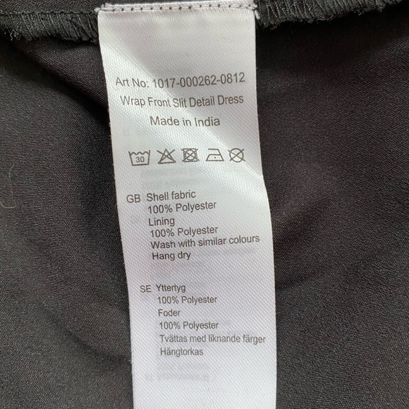 New ASOS NA-KD Leopard Dress, Wrap Front, Slit Detail, Short Sleeve, Midi, US S - Picture 11 of 12